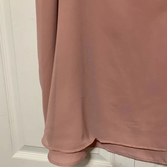 Torrid 4 Chiffon Swing layered Cami: A semi-sheer, lightweight fabric-Dusty Rose - Picture 2 of 6